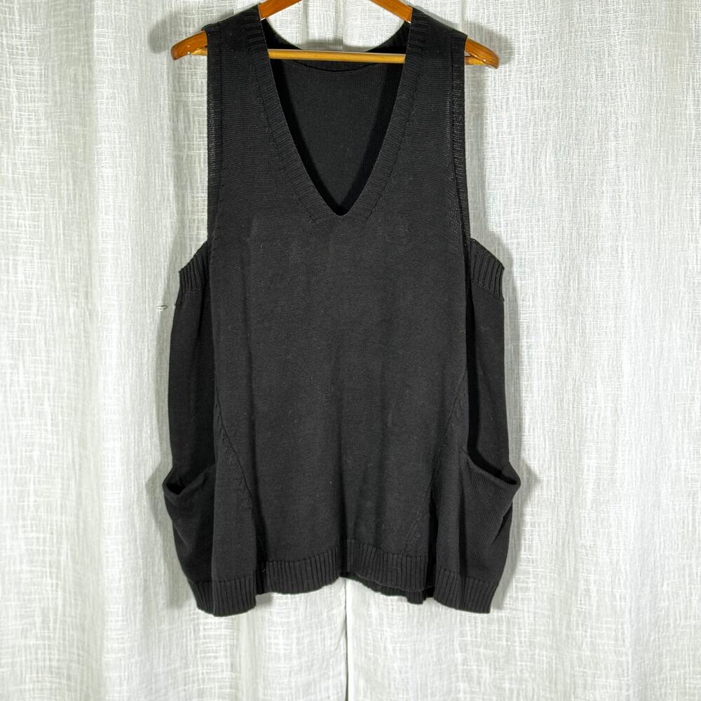 Oversized Sweater Vest Size 1X Preppy Schoolgirl Comfy